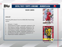 
              2020/21 Topps Bundesliga Chrome Hobby Box - Soccer
            