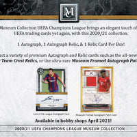 2020/21 Topps UEFA Champions League Museum Collection Hobby Box - Soccer