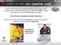 
              2020/21 Topps UEFA Stadium Club Chrome Hobby Box - Soccer
            