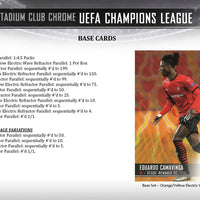 2020/21 Topps UEFA Stadium Club Chrome Hobby Box - Soccer