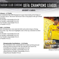 2020/21 Topps UEFA Stadium Club Chrome Hobby Box - Soccer