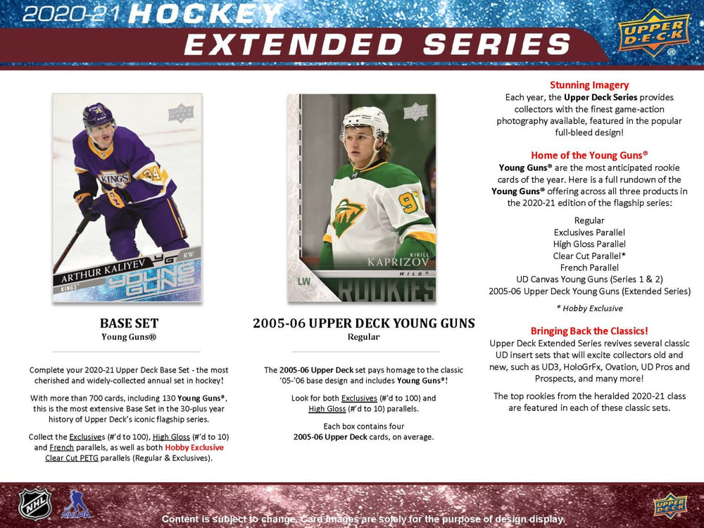 2020/21 Upper Deck Extended Series Retail Box - Hockey