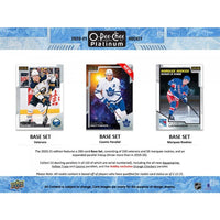 
              2020/21 Upper Deck O-Pee-Chee Platinum Hobby Box - Hockey
            