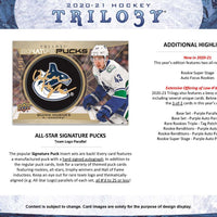 2020/21 Upper Deck Trilogy Hobby Box - Hockey