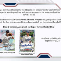 2021 Bowman Chrome Hobby Box - Baseball