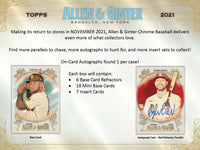 
              2021 Topps Allen & Ginter Chrome Hobby Box - Baseball
            