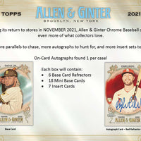 2021 Topps Allen & Ginter Chrome Hobby Box - Baseball