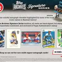 2021 Topps Archives Signature Series Retired Edition Hobby Box - Baseball