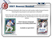 
              2021 Topps Bowman Jumbo HTA Hobby Box - Baseball
            