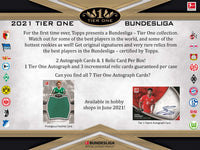 
              2021 Topps Bundesliga Tier One Hobby Box - Soccer
            