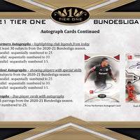 2021 Topps Bundesliga Tier One Hobby Box - Soccer