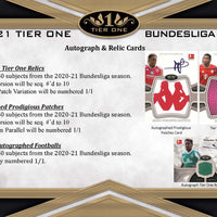 2021 Topps Bundesliga Tier One Hobby Box - Soccer