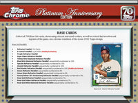 
              2021 Topps Chrome Platinum Anniversary Hobby Box LITE - Baseball
            