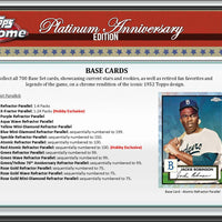 2021 Topps Chrome Platinum Anniversary Hobby Box LITE - Baseball