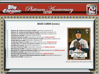 
              2021 Topps Chrome Platinum Anniversary Hobby Box - Baseball
            