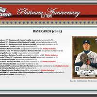2021 Topps Chrome Platinum Anniversary Hobby Box LITE - Baseball