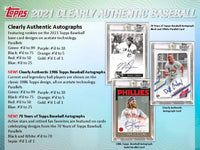 
              2021 Topps Clearly Authentic Hobby Box - Baseball
            