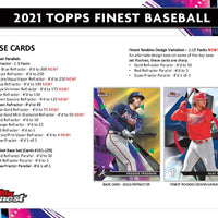 2021 Topps Finest Hobby Box - Baseball