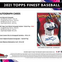 2021 Topps Finest Hobby Box - Baseball