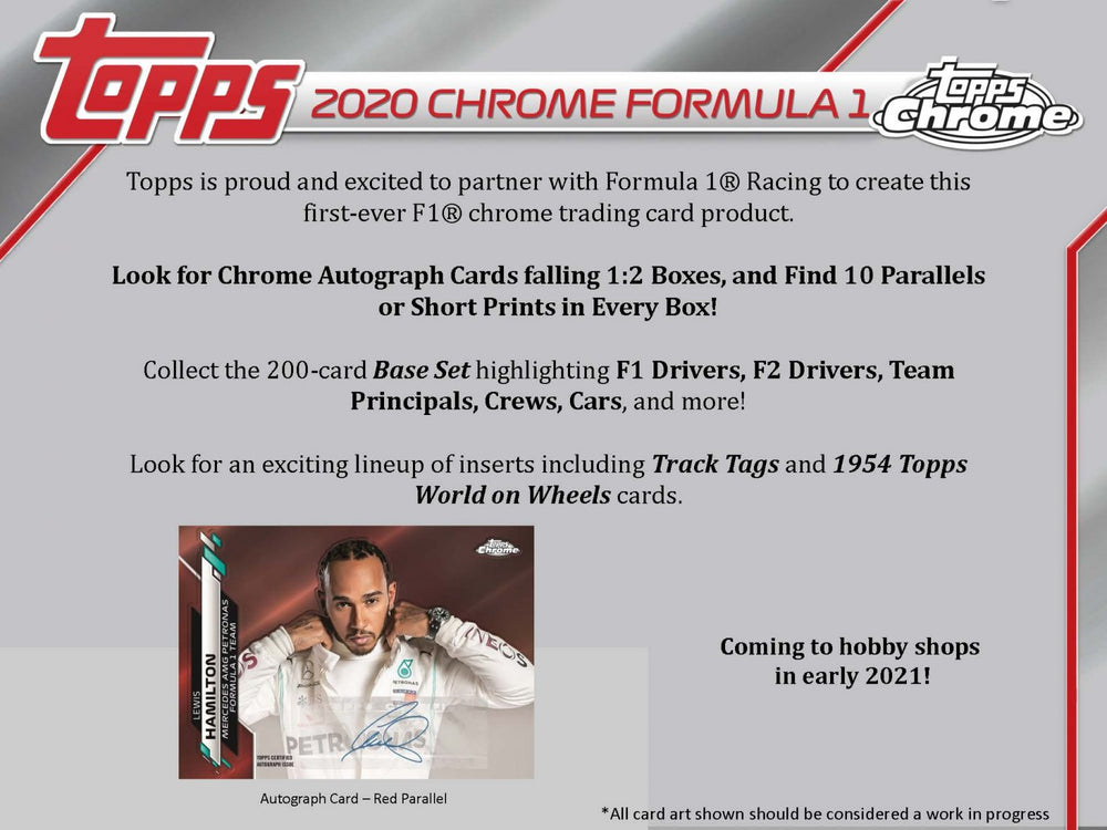 2021 Topps Formula 1 Chrome Hobby Box - Racing