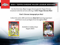 
              2021 Topps MLS Chrome Hobby Box - Soccer
            