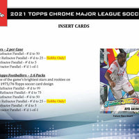 2021 Topps MLS Chrome Hobby Box - Soccer