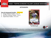 
              2021 Topps MLS Chrome Hobby Box - Soccer
            