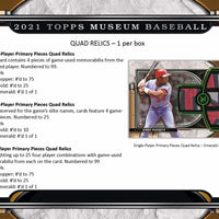 2021 Topps Museum Collection Hobby Box - Baseball