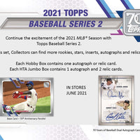 2021 Topps Series 2 Baseball Hobby Box - Baseball