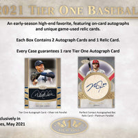 2021 Topps Tier One Hobby Box - Baseball