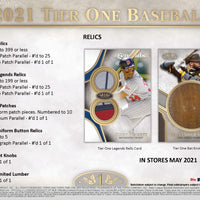 2021 Topps Tier One Hobby Box - Baseball