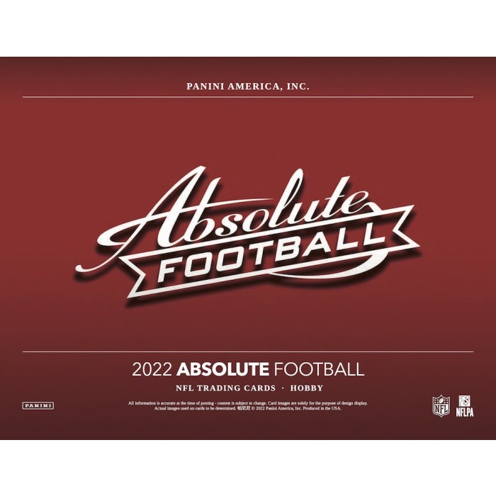 2022 Panini Absolute Football Hobby Box Sealed Case