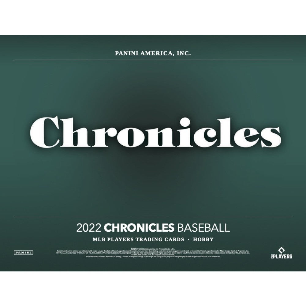 2022 Panini Chronicles Baseball Hobby Box