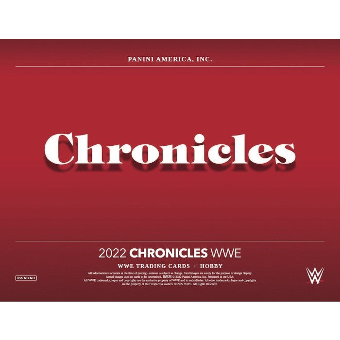 2022 Panini WWE Chronicles Hobby Box 12 box Case