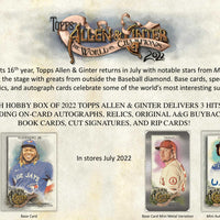 2022 Topps Allen & Ginter Baseball Hobby Box