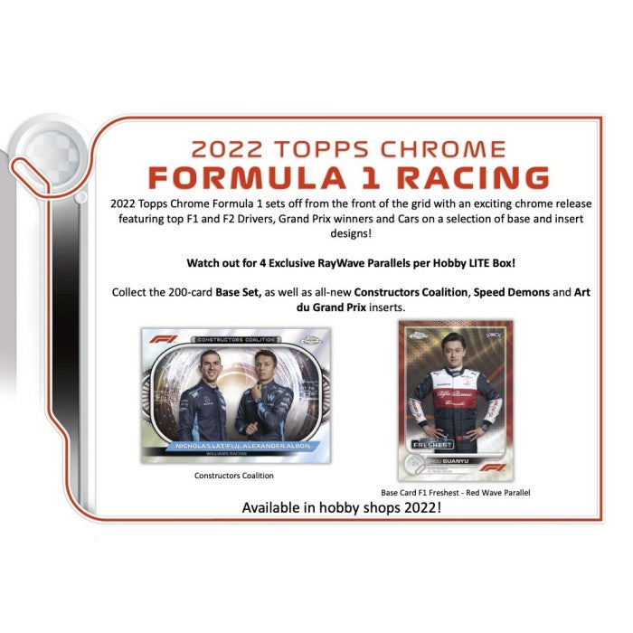 2022 Topps Formula 1 Racing Chrome Lite Hobby Box