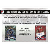 2022 Topps MLS Chrome Soccer Hobby Box