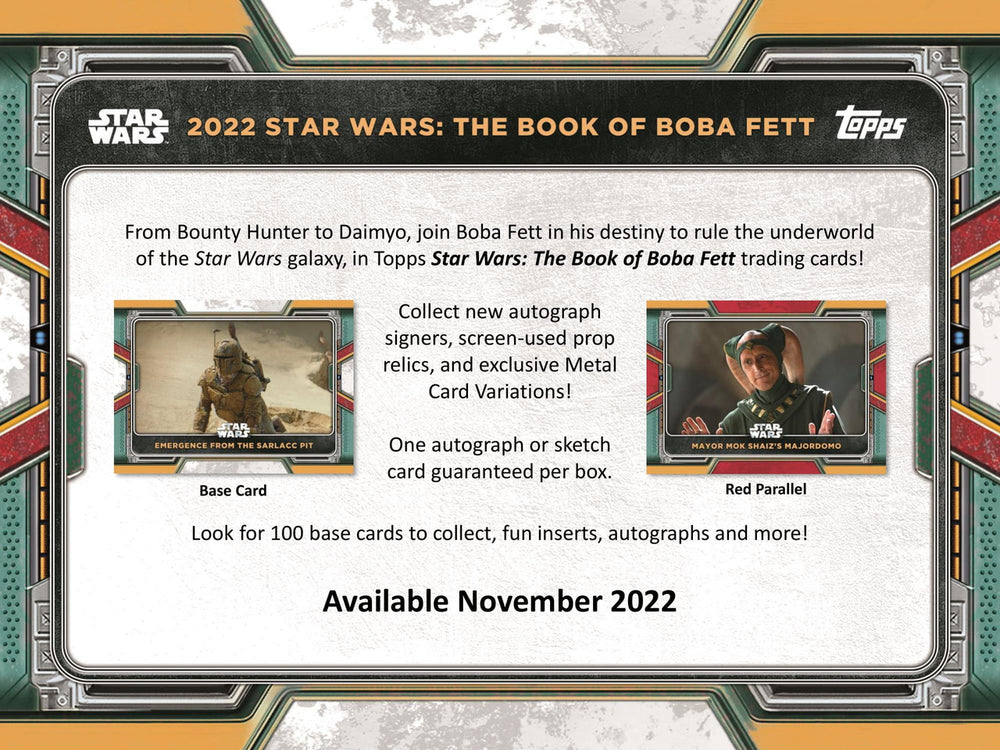 2022 Topps Star Wars Book of Boba Fett Hobby Box