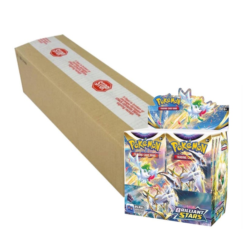 Pokemon Brilliant Stars Booster Box Case Factory Sealed 6x Booster Box