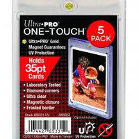 Ultra Pro 35pt One-Touch Magnetic Holders 5 Count Pack - Supplies