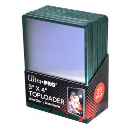 Ultra Pro 3X4 Green Toploader Pack- Supplies