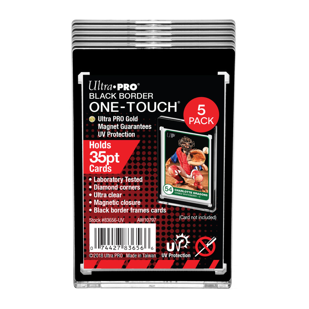 Ultra Pro One Touch 35pt Black Border 5-pack - Supplies