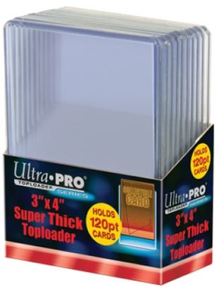 Ultrapro 3 X 4 Super Thick Toploaders 120pt Pack - Supplies