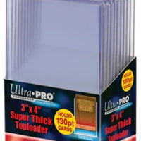 Ultrapro 3 X 4 Super Thick Toploaders 130pt Pack - Supplies