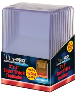 Ultrapro 3 X 4 Super Thick Toploaders 180pt Pack - Supplies