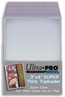 Ultrapro 3 X 4 Super Thick Toploaders 75pt Pack - Supplies