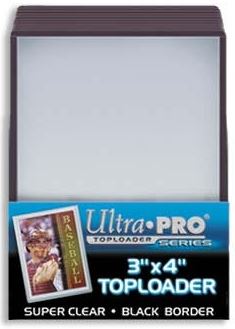 Ultrapro Black 3 X 4 Toploaders Pack - Supplies