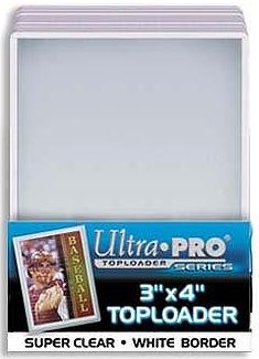 Ultrapro White 3 X 4 Toploaders Pack - Supplies